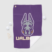 Universiteit van Albany Great Danes Golfhanddoek (Insitu)