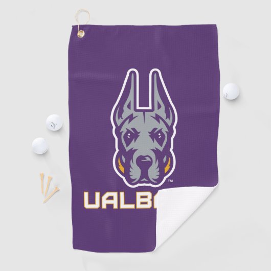 Universiteit van Albany Great Danes Golfhanddoek (Insitu)