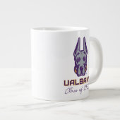 Universiteit van Albany Great Danes Grote Koffiekop (Voorkant rechts)