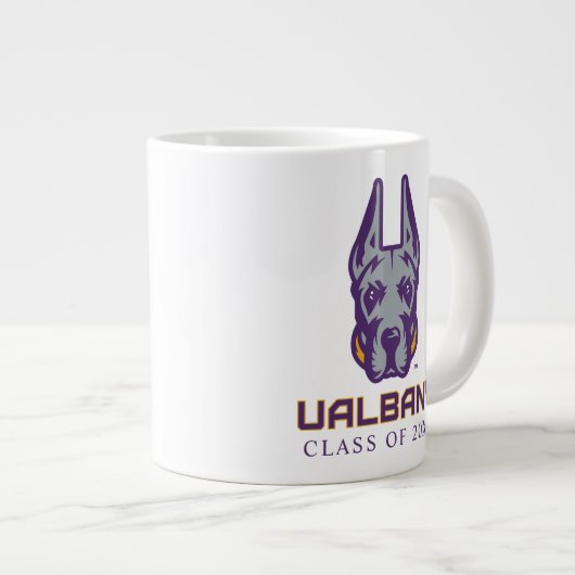 Universiteit van Albany Great Danes Grote Koffiekop (Voorkant rechts)
