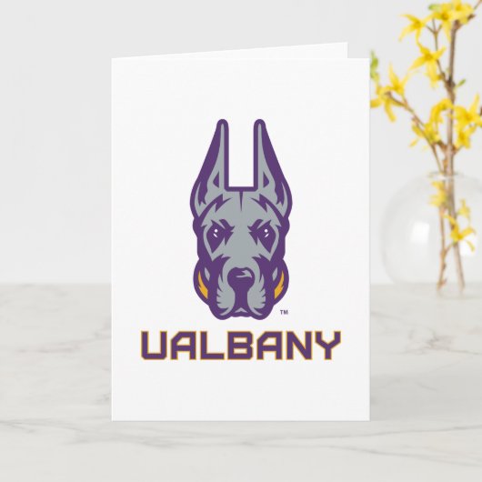 Universiteit van Albany Great Danes Kaart (Gele Bloem)