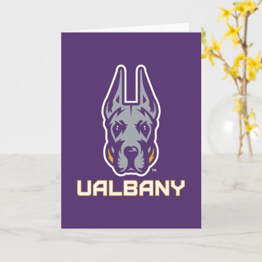 Universiteit van Albany Great Danes Kaart (Gele Bloem)