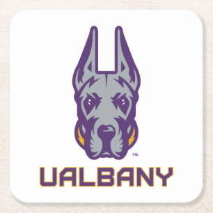 Universiteit van Albany Great Danes Kartonnen Onderzetters