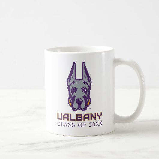 Universiteit van Albany Great Danes Koffiemok (Rechts)