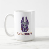 Universiteit van Albany Great Danes Koffiemok (Links)