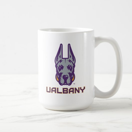 Universiteit van Albany Great Danes Koffiemok (Rechts)