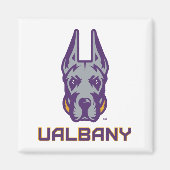 Universiteit van Albany Great Danes Magneet (Voorkant)