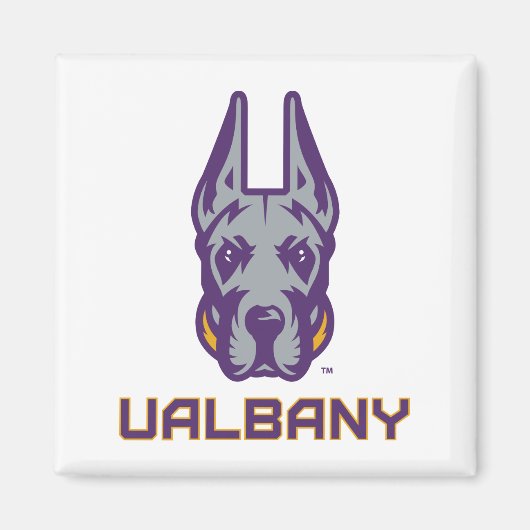 Universiteit van Albany Great Danes Magneet (Voorkant)