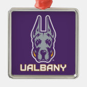 Universiteit van Albany Great Danes Metalen Ornament (Voorkant)