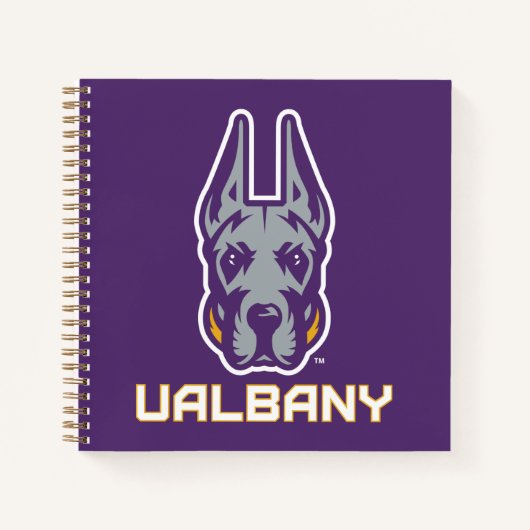 Universiteit van Albany Great Danes Notitieboek (Voorkant)