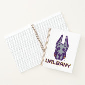 Universiteit van Albany Great Danes Notitieboek (Binnen)
