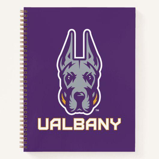 Universiteit van Albany Great Danes Notitieboek (Voorkant)