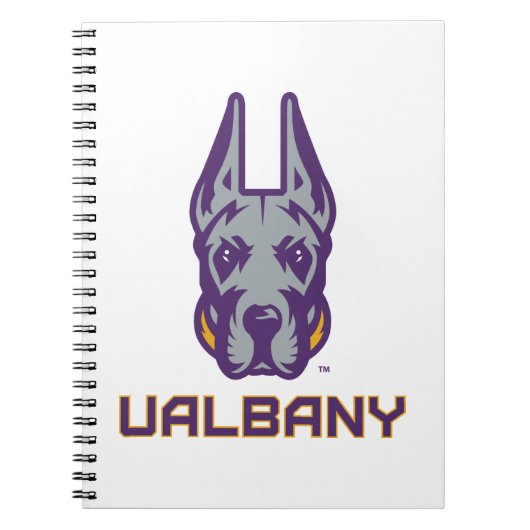 Universiteit van Albany Great Danes Notitieboek (Voorkant)