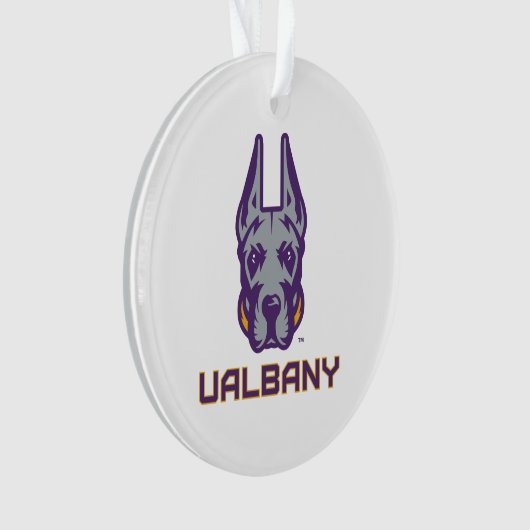 Universiteit van Albany Great Danes Ornament (voorkant)