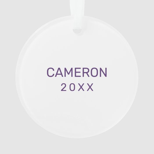 Universiteit van Albany Great Danes Ornament (achterkant)