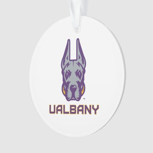 Universiteit van Albany Great Danes Ornament (voorkant)
