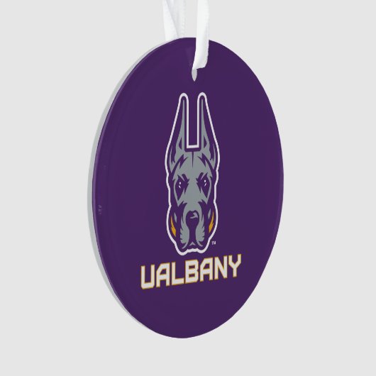 Universiteit van Albany Great Danes Ornament (voorkant)
