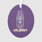 Universiteit van Albany Great Danes Ornament (voorkant)