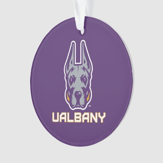 Universiteit van Albany Great Danes Ornament (voorkant)