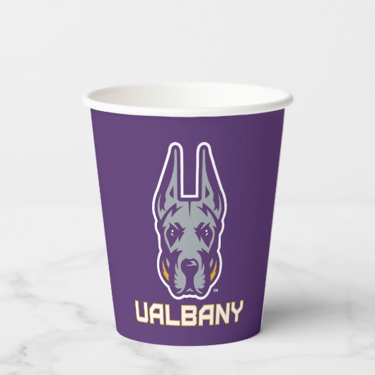Universiteit van Albany Great Danes Papieren Bekers (Achterkant)