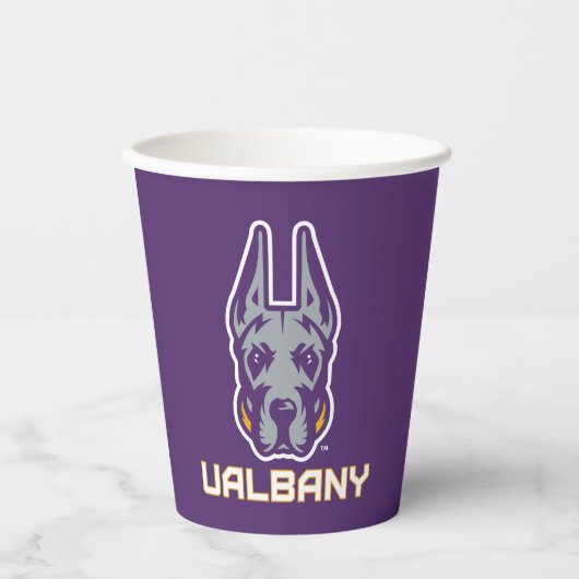 Universiteit van Albany Great Danes Papieren Bekers (Voorkant)