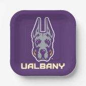 Universiteit van Albany Great Danes Papieren Bordje (Voorkant)