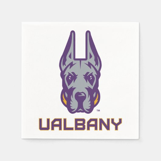 Universiteit van Albany Great Danes Servet (Voorkant)