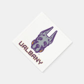 Universiteit van Albany Great Danes Servet (Hoek)