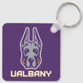 Universiteit van Albany Great Danes Sleutelhanger (Achterkant)