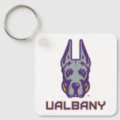 Universiteit van Albany Great Danes Sleutelhanger (Voorkant)