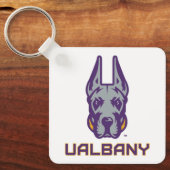 Universiteit van Albany Great Danes Sleutelhanger (Voorkant)