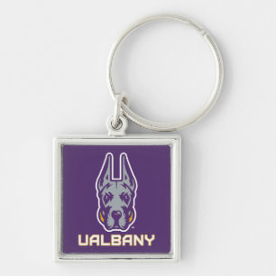 Universiteit van Albany Great Danes Sleutelhanger