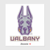 Universiteit van Albany Great Danes Sticker (Vel)