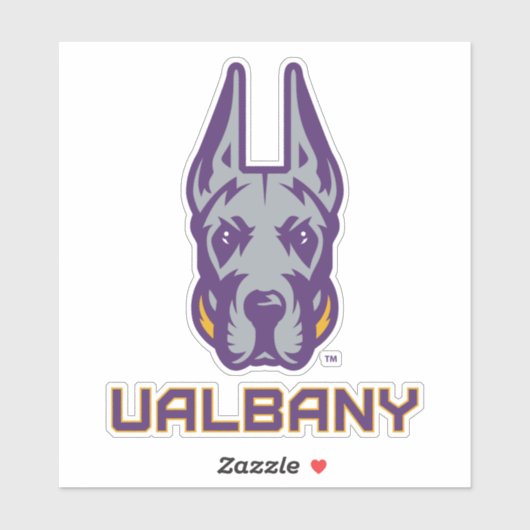 Universiteit van Albany Great Danes Sticker (Vel)
