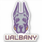 Universiteit van Albany Great Danes Sticker (Voorkant)