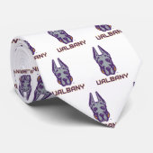 Universiteit van Albany Great Danes Stropdas (Opgerold)