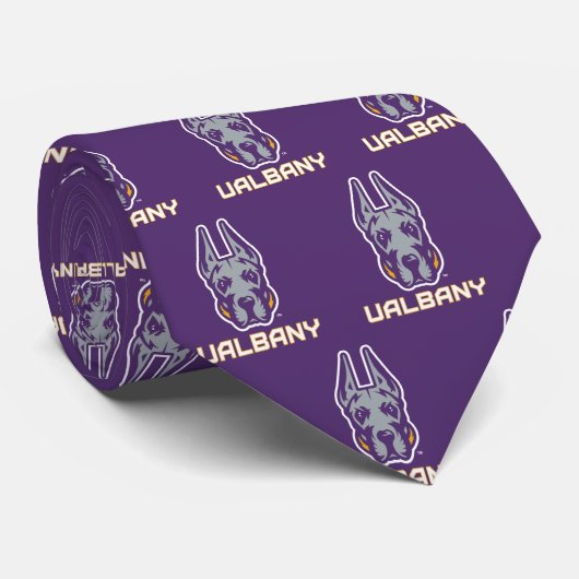Universiteit van Albany Great Danes Stropdas (Opgerold)