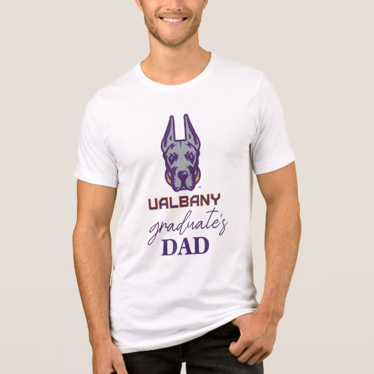 Universiteit van Albany Great Danes Tri-Blend Shirt (Voorkant)
