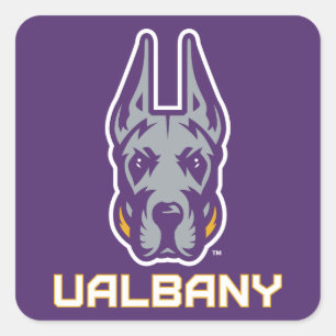 Universiteit van Albany Great Danes Vierkante Sticker