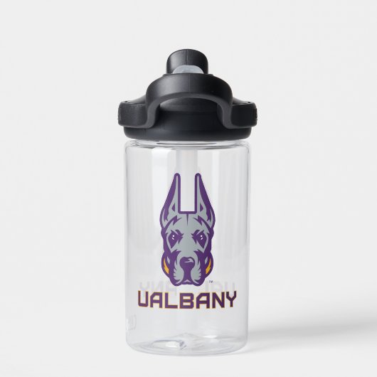 Universiteit van Albany Great Danes Waterfles (Achterkant)