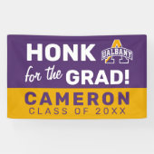 Universiteit van Albany | Honk voor de Afstudeerde Spandoek (Horizontaal)