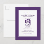 Universiteit van Albany Iconisch Logo Aankondigingskaart (Voorkant / Achterkant)