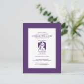 Universiteit van Albany Iconisch Logo Aankondigingskaart (Staand voorkant)