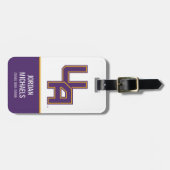 Universiteit van Albany Initialen Logo Bagagelabel (Voorkant horizontaal)