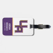 Universiteit van Albany Initialen Logo Bagagelabel (Achterkant horizontaal)