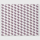 Universiteit van Albany Initialen Logo Cadeaupapier (Vlak)