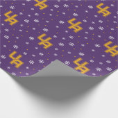 Universiteit van Albany Initialen Logo Cadeaupapier (Hoek)