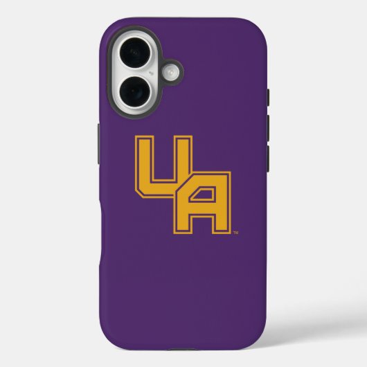 Universiteit van Albany Initialen Logo Case-Mate iPhone Case (Achterkant)