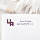 Universiteit van Albany Initialen Logo Etiket (Insitu)