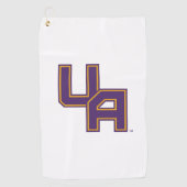 Universiteit van Albany Initialen Logo Golfhanddoek (Voorkant)